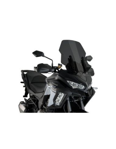 Parabrisas Puig Touring para Kawasaki Versys 1000 19-20, color ahumado oscuro.