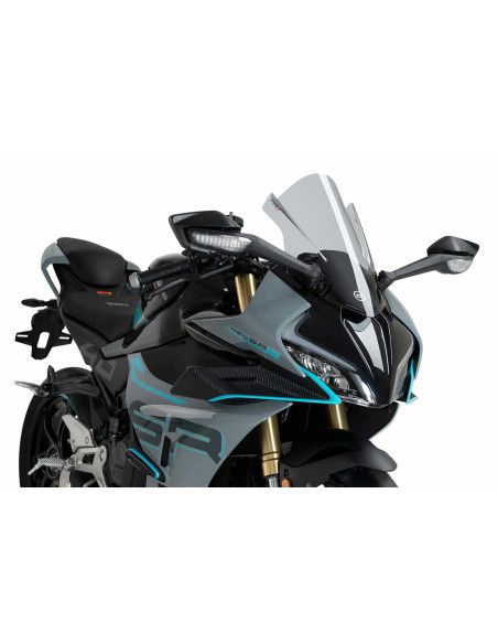 Parabrisas Puig Z-Racing CFMoto 450 Sr S 24-25, color ahumado claro
