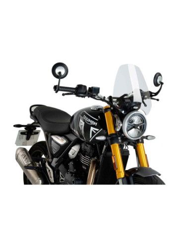 puig cupolino naked n.g. sport per triumph scrambler 400 xc 25-26 trasparente