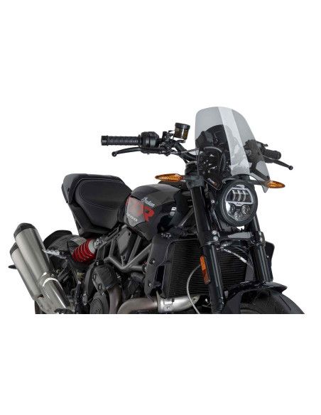 puig naked ng sport screen for indian ftr1200 rally 19-22 light smoke