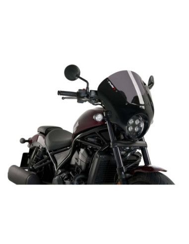 Puig Dark Night Semi-Fairing screen for Honda CMX1100 Rebel 25-26 Light Smoke - 21104H