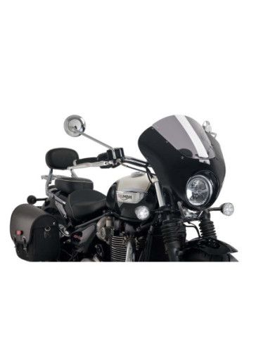 Puig Halbverkleidung Dark Night fur Triumph Bonneville Speedmaster 25-26, hellrauchfarben