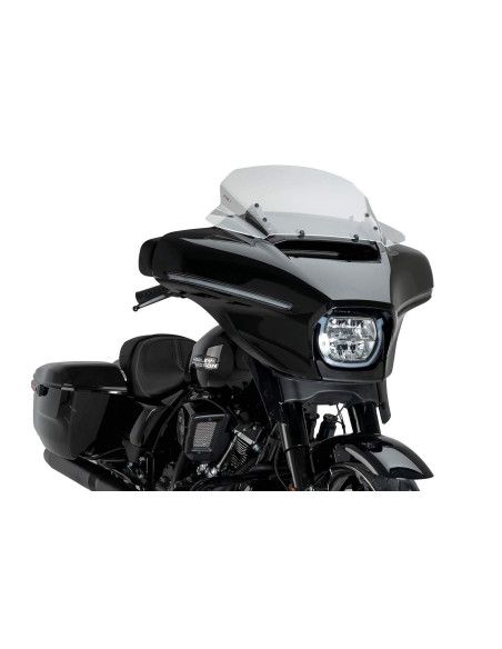 Parabrisas Puig High-Road Touring para Harley D. Street Glide FLHX 25-26, color ahumado claro.