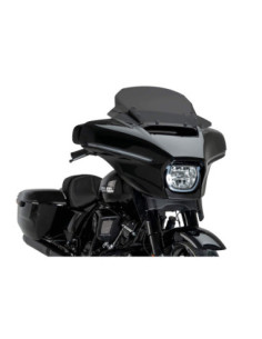 Parabrisas Puig High-Road Touring para Harley D. Street Glide FLHX 25-26, color ahumado oscuro.