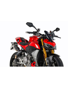 Carenage sport Puig Naked NG pour Ducati Streetfighter V2 2025, teinte fumee claire