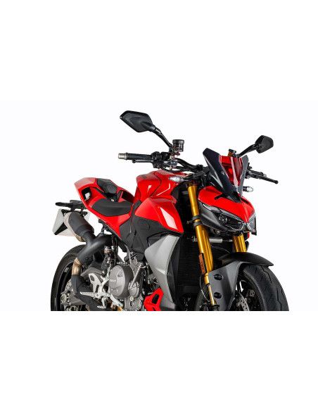 Puig naked ng sport fairing for Ducati Streetfighter V2 2025 red