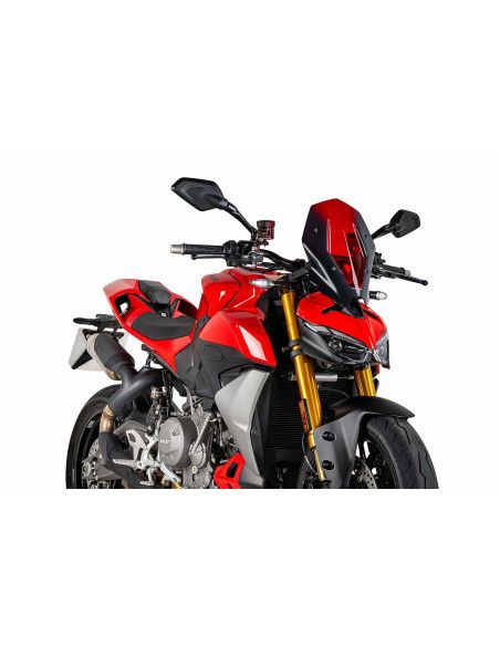 puig cupolino naked n.g. touring per ducati streetfighter v2 2025 rosso
