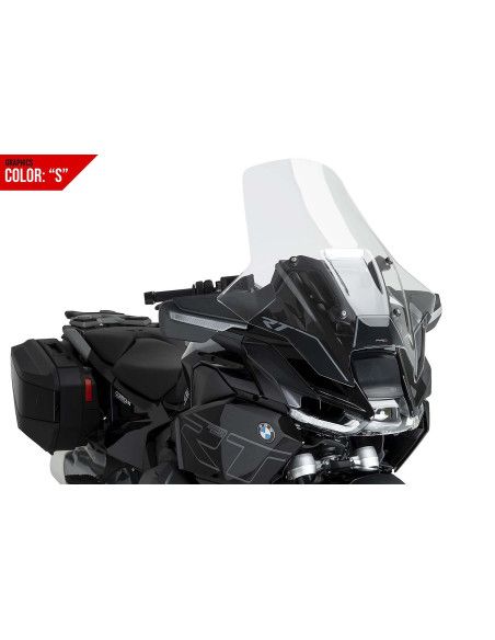 PUIG TOURING WINDSCREEN FOR BMW R1300RT 25-26 SCREEN PRINTED | Puig