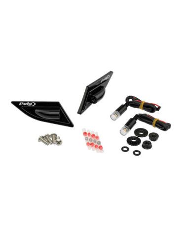PUIG SPIEGELLOCHKAPPEN MIT TAB-BLINKERN DUCATI PANIGALE V4 S 20-21 SCHWARZ | Puig