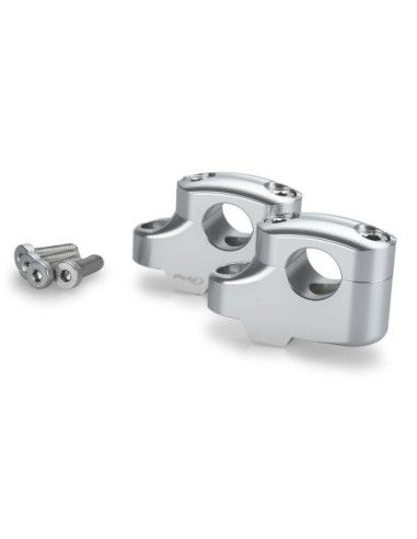PUIG RISERS PULLBACK PER MANUBRI BMW F800 GS 24-26 SILVER-21811P | Puig