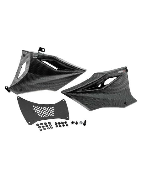 Puntera Puig Yamaha Tracer 7 25-26 con aspecto de carbono