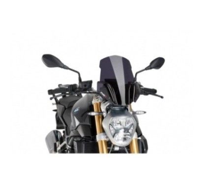 Soporte de parabrisas Puig Naked NG Sport para BMW R1200 R 15-18 ahumado oscuro