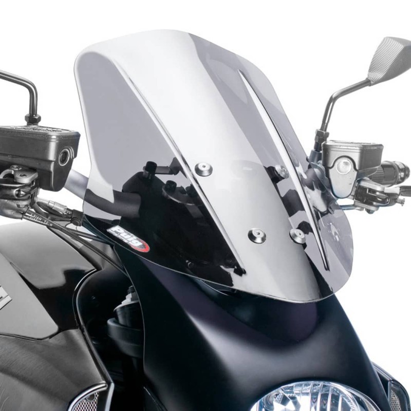 PUIG CUPOLINO NAKED NEW GENERATION TOURING DUCATI DIAVEL 11'-13' FUME CHIARO