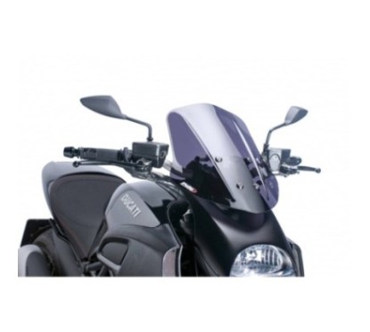 PUIG PARE - BRISE NAKED N.G. TOURING DUCATI DIAVEL 11-13 FUMEE FONCE