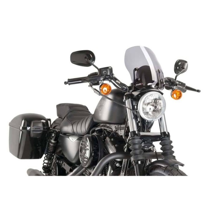 PUIG CUPOLINO NAKED N.G. TOURING HARLEY D. SPORTSTER 1200 CUSTOM 04-10 FUME CHIARO