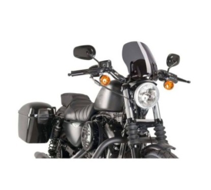 PUIG CUPOLINO NAKED NEW GENERATION TOURING PER HARLEY D. SPORTSTER 1200 CUSTOM 04'-10' FUME SCURO
