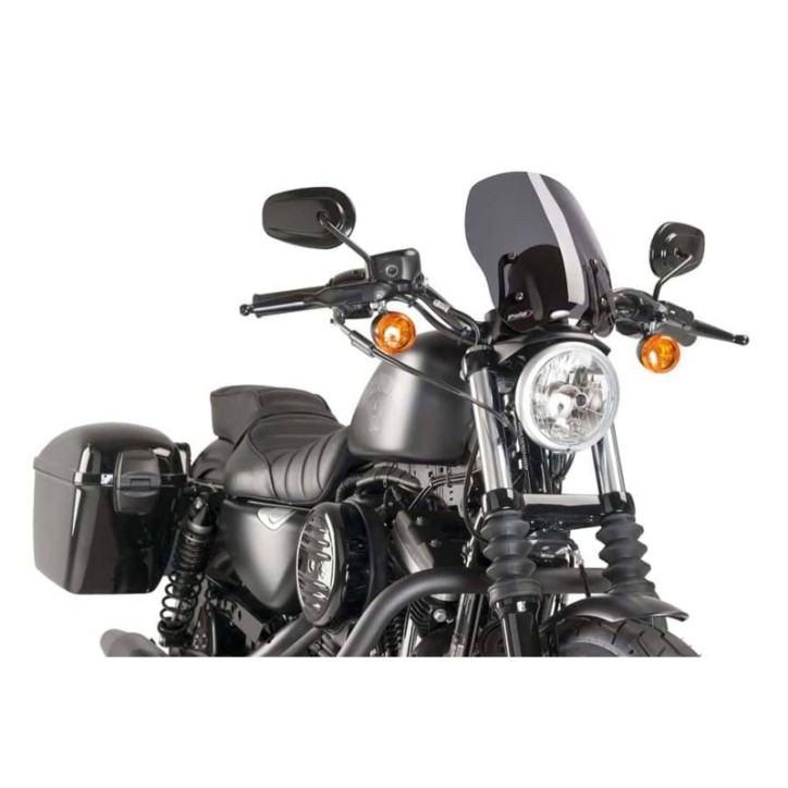 PUIG CUPOLINO NAKED N.G. TOURING HARLEY D. SPORTSTER 1200 CUSTOM 04-10 FUME SCURO