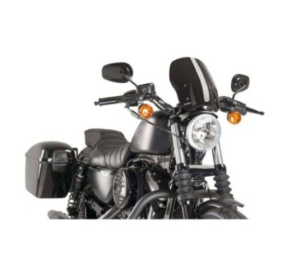 PUIG SCREEN NAKED N.G. TOURING HARLEY D. SPORTSTER 1200 CUSTOM 04-10 BLACK