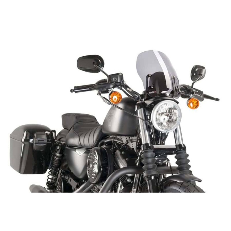 PUIG CUPOLINO NAKED NEW GENERATION TOURING PER HARLEY D. SPORTSTER 1200 FORTY-EIGHT 10-20 FUME CHIARO