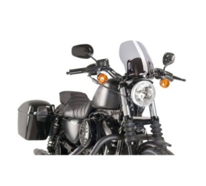 PUIG PARE - BRISE NAKED N.G. TOURING HARLEY D. SPORTSTER 1200 FORTY-EIGHT 10-20 FUMEE CLAIR