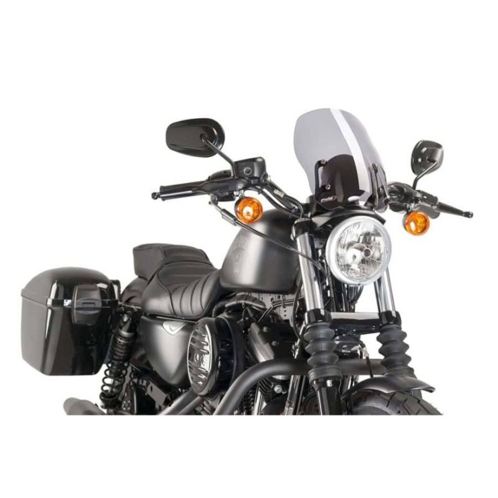 PUIG CUPOLINO NAKED N.G. TOURING HARLEY D. SPORTSTER 1200 FORTY-EIGHT 10-20 FUME CHIARO