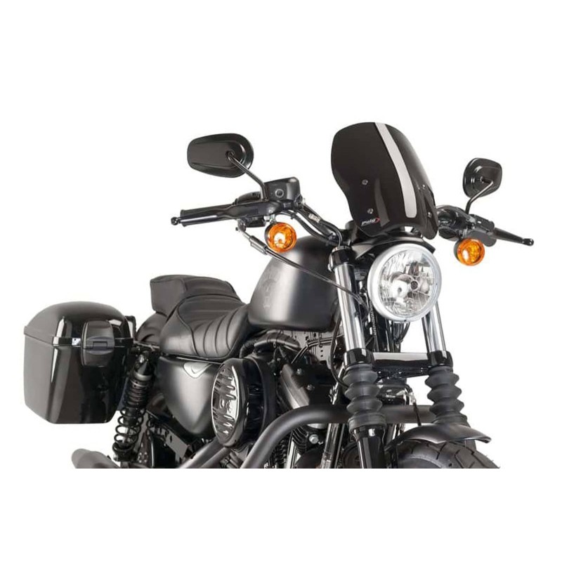 PUIG CUPOLINO NAKED NEW GENERATION TOURING PER HARLEY D. SPORTSTER SUPERLOW 11'-20' NERO