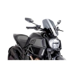 PARE-BRISE PUIG NAKED NG TOURING AJUSTABLE DUCATI DIAVEL 14-16 FUME FONCE