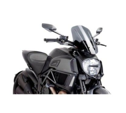 puig cupolino naked ng touring regolabile ducati diavel 14 16 fume scuro