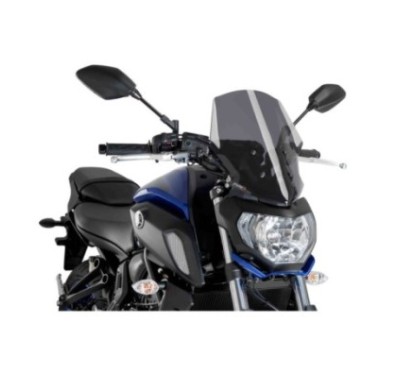 PUIG CUPOLINO NAKED NEW GENERATION TOURING PER YAMAHA MT-07 18-20' FUME SCURO