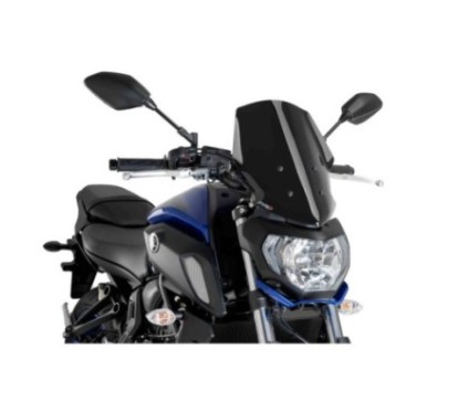 PUIG CUPOLINO NAKED NEW GENERATION TOURING PER YAMAHA MT-07 18-20' NERO