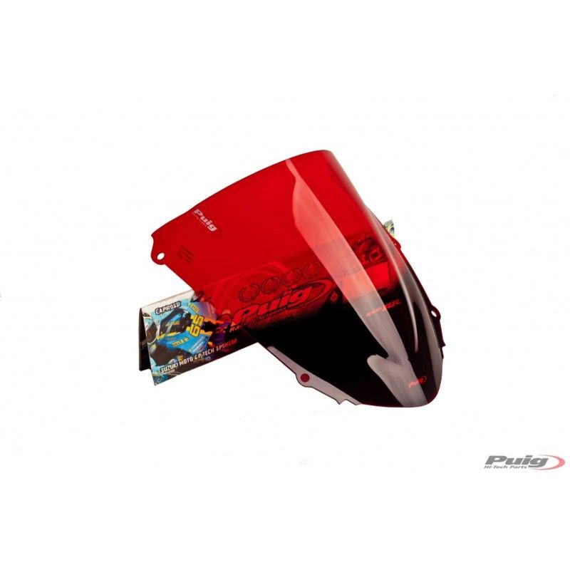 puig z racing windshield for honda cbr1000rr fireblade 04 07 red