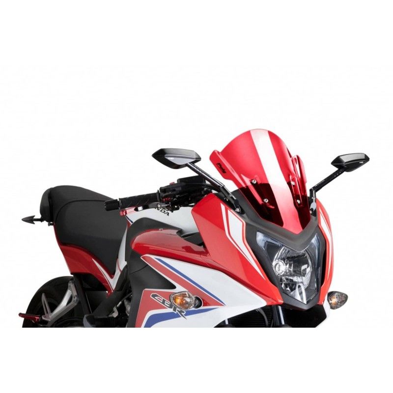 puig z racing windshield for honda cbr650f 14 18 red