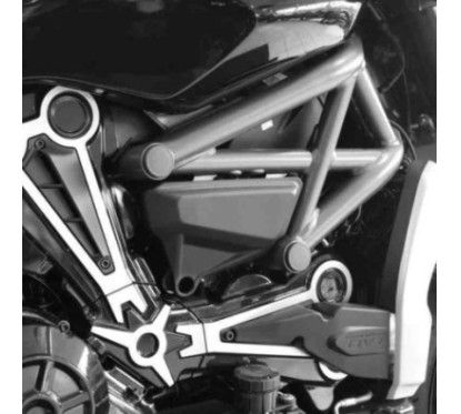 puig frame caps for ducati x diavel 16 23 black