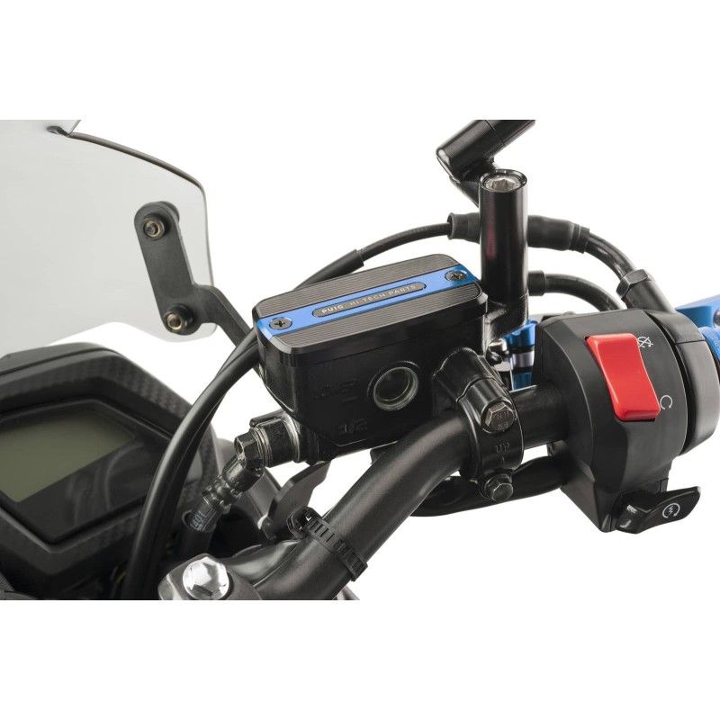 puig front clutch fluid reservoir cap for honda cbf600s 04 07 blue