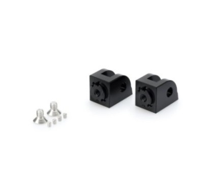 Adaptateurs de repose-pieds reglables Puig pour Honda CB750 Hornet 2023/2025, noir