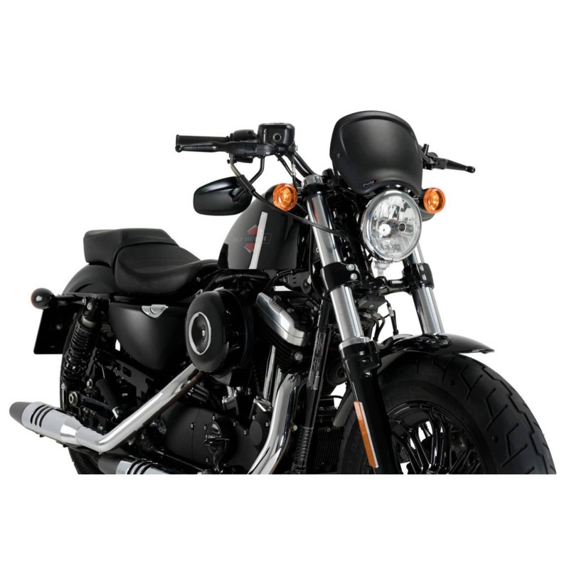 PUIG CARENADO DELANTERO HARLEY D. SPORTSTER FORTY-EIGHT 17-20 NEGRO MATE