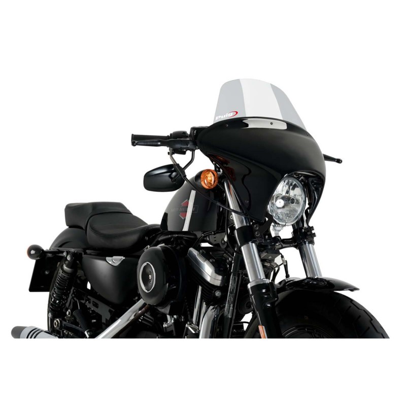 PUIG SCREEN BATWING SML TOURING HARLEY D. SPORTSTER FORTY-EIGHT XL1200X 15-20 LIGHT SMOKE