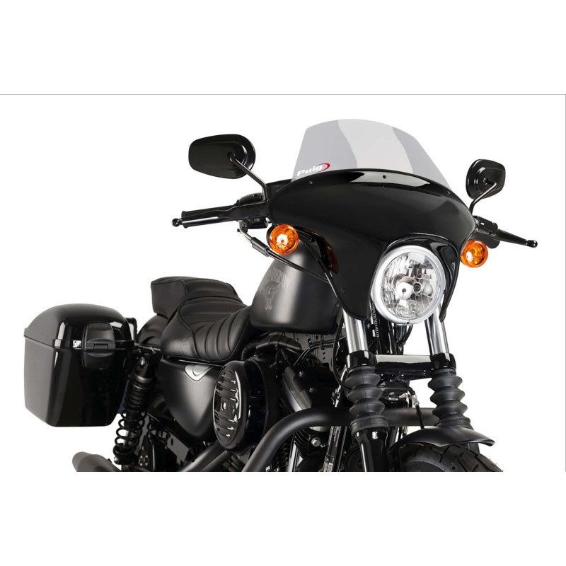 PUIG CUPULA BATWING SML TOURING HARLEY D.SPORTSTER XL883N IRON 09-12 AHUMADO