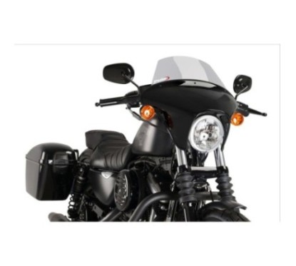 PUIG CUPOLINO BATWING SML TOURING PER HARLEY DAVIDSON SPORTSTER XL883N IRON ANNO 09-20 COLORE FUME CHIARO