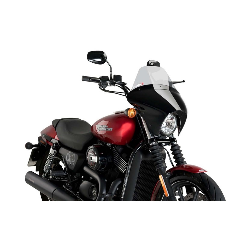 Puig Batwing-Windschutzscheibe SML Touring Harley D Street 750 XG750 15 21 leicht getont