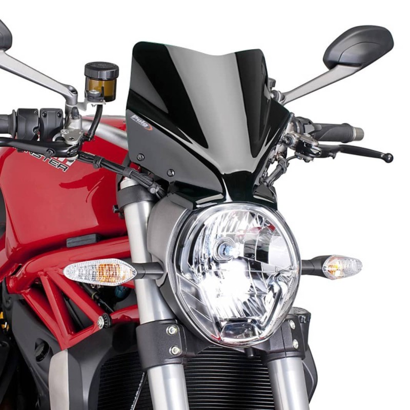 puig cupolino naked ng sport per ducati monster 821 14 17 nero