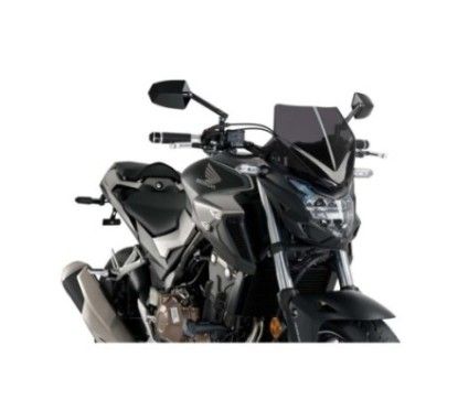 Bulle sport Puig Naked NG pour Honda CB500F 16-18 fumee foncee