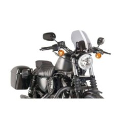 PUIG NAKED NG TOURING-SCHEIBE FUR HARLEY D. SPORTSTER 1200 IRON 18-20 LIGHT SMOKE