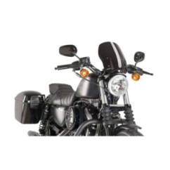 Bulle de tourisme Puig Naked NG pour Harley Sportster 1200 Iron 18-20, noire