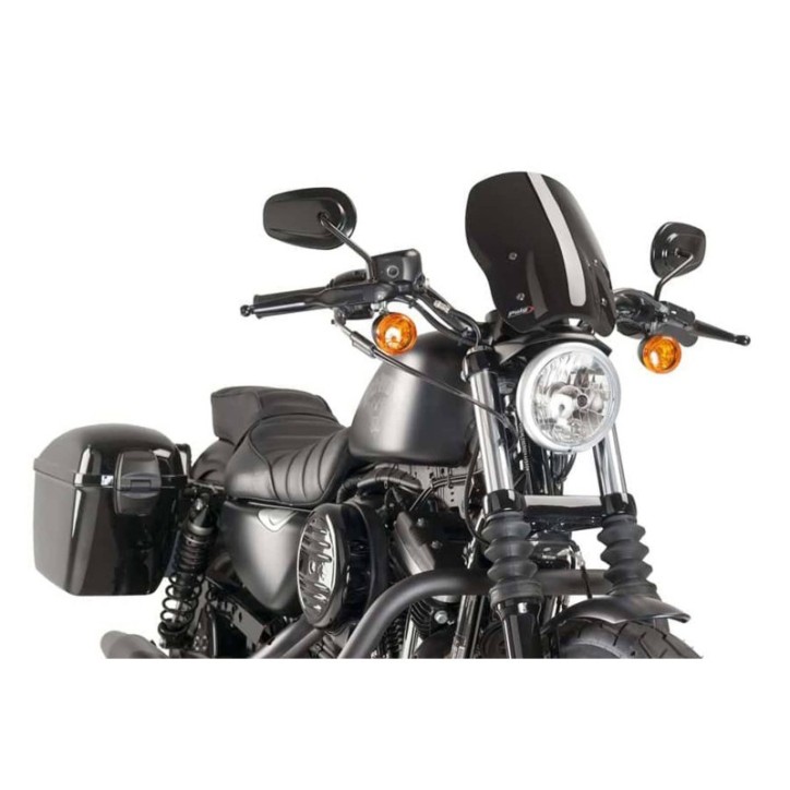PUIG PARE - BRISE NAKED N.G. TOURING HARLEY D. SPORTSTER 1200 IRON 18-20 NOIR