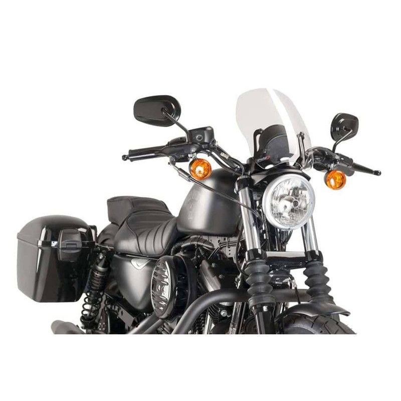 Cupula Puig Naked NG Touring para Harley D Sportster 1200 Iron 18/20 transparente