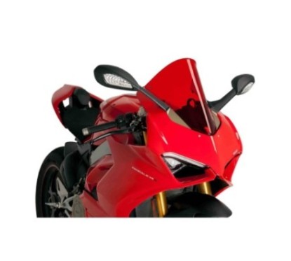 PUIG CUPOLINO R-RACER PER DUCATI PANIGALE V4 ANNO 18-19 COLORE ROSSO.