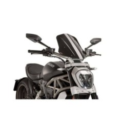 PUIG NAKED NG TOURING WINDSCHUTZSCHEIBE, VERSTELLBAR, FUR DUCATI X DIAVEL S 16-17, SCHWARZ