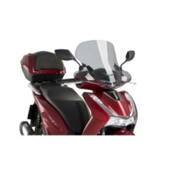 Parabrisas para scooter Puig City Touring Honda SH125i 21-26, color humo claro.