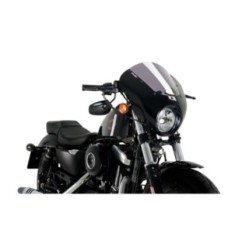 PUIG CUPOLINO SEMICARENATO DARK NIGHT HARLEY D. SPORTSTER FORTY-EIGHT XL1200X 15-20 FUME CHIARO